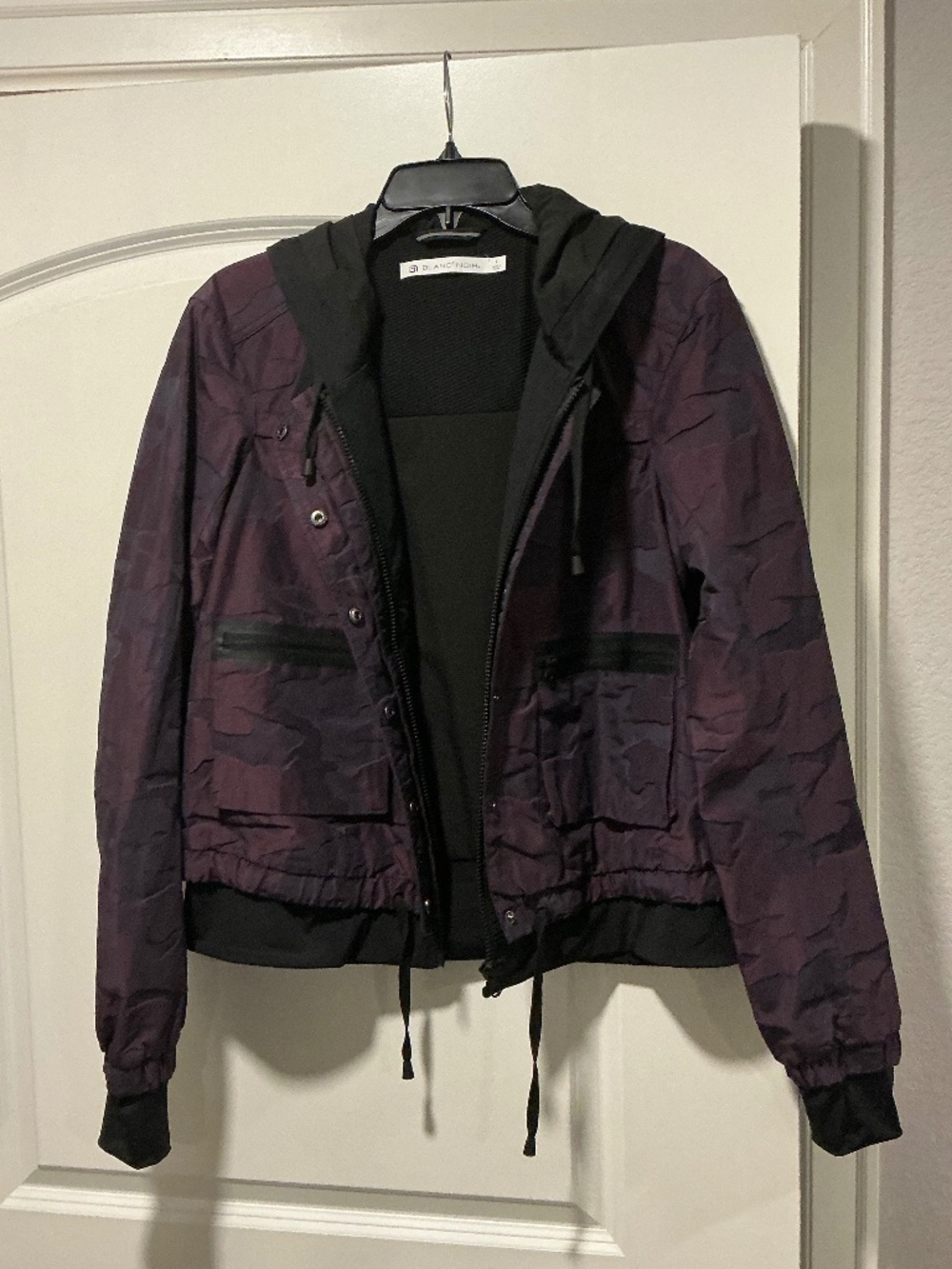 Blanc Noir Purple Holographic Jacket
